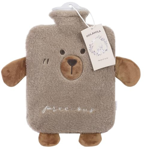 Wärmflasche Groß 2L - Geschenke für Frauen, Wärmflasche Tier Mit Bezug, Hot Water Bottle/Bag, Wärmflaschenbezug, Wärmflasche Flauschig Weiches gemütliches, Besten Weihnachtsgeschenke