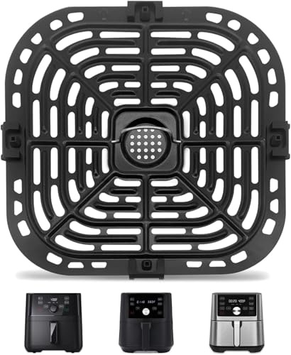 Air Fryer Accessories for Instant Pot Vortex 6 in 1 5.7L / 6L, Gourmia GAF735 GAF685 6L Air Fryer, Replacement Grill Pan Crisper Plate Rack Parts, Dishwasher Safe