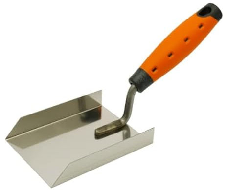 Solid® - Three Sided Corner Trowel - 110mm/4.5Inch - 850mm/3.25Inch - Stainless Steel Trowel - 20mm Sides - Plastering - Rendering