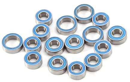 IMCCZONY 16PCS Rubber Sealed Ball Bearing Kit for Tamiya TT02 TT-02 TT02D TT-02D 1/10 RC Car Upgrades Parts Accessories