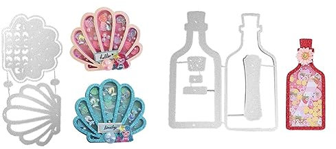 Shaker Karten Weihnachten Stanzschablonen Metall Prägeschablonen Stanzmaschine Stanzformen Eiscreme Kuchen Flasche Fee Forme DIY Scrapbooking Album dekorative Prägepapier Stanzformen Cutting Dies