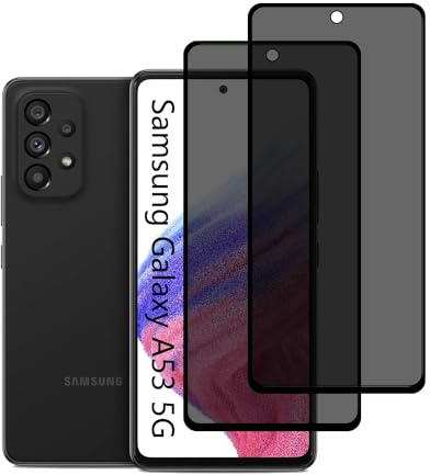 YIFNTANG [2 Stück Sichtschutzfolie für Samsung Galaxy A53 5G/A51,Gehärtetes Glas Folie,9H Härte,Anti-Kratzen,Anti-Spy Privatsphäre Displayschutzfolie für Samsung Galaxy A53 5G/A51