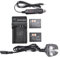 DSTE 2x Li-70B Rechargeable Li-ion Battery + Travel and Car Charger Compatible with Olympus D-745 FE-4020 FE-4040 FE-5040 VG-110 VG-120 VG-130 VG-140 VG-145 VG-150 VG-160 X-940 X-990 Camera