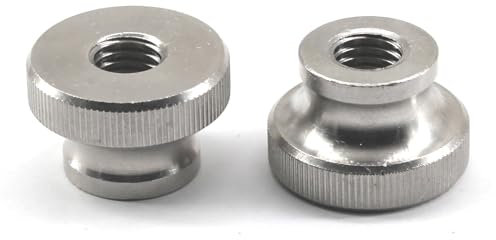 (30 Pieces) M2.5 Knurled Thumb Nut 304 Stainless Steel Round Knobs Fasteners Metric Thread Nuts Hand Screw Nuts for 3D Printer Parts