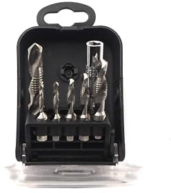 Matador 07680001 - Set di maschi filettati 3 in 1 | M3 – M10 | Trapano – Filettatrice – Sbavatrice in un unico strumento | Set di 7 punte con filettatura | Matador Utensili n. 07680001