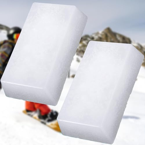 GIONAR 2 Stück Skiwax für Ski, Skitourengehen, Snowboard, Langlauf - Ski- und Snowboard-Rennwachs zum Schutz des Ski- und Snowboardzubehörs