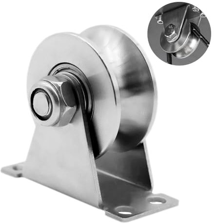 BNGXR Poulie de Levage Mouflage,Poulie de déviation pour cordes,Poulie à rainure en U,Capacité de charge 200 kg,Poulies avec Roulements à Billes,pour la Manutention, le levage et le Transport