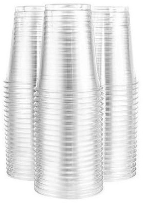 DPdantepellacani 100/1000 BICCHIERI PET Ultra Trasparenti Bicchiere usa e getta per acqua bibite birra drink cocktail MONOUSO ALTA QUALITA' 0,25 L 0,3 L 0,35 L 0,4 L 0,5 L 0,575 L (100, 575 ml)
