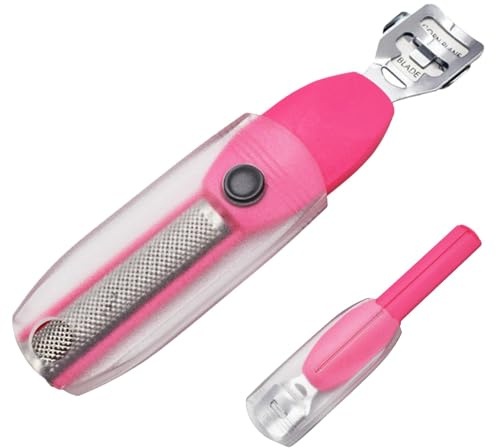 Nettoyant pour pieds pour enlever la peau morte, grattoir à callosités en acier inoxydable, dissolvant de callosités pour pieds, rasoir à double tête, grattoir pour pieds pour la maison, l'extérieur