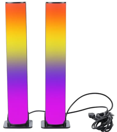Barra de luz LED para escritorio, barra de luz RGB decorativa, iluminación ambiental LED, lámpara de control de voz para juegos, películas, reuniones, citas, sala de PC