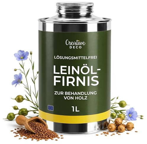 Creative Deco Linoljelack 1000 ml Linolja för trä