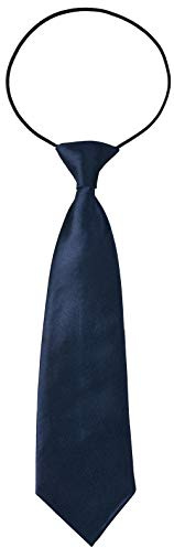 Miobo Cravatta per bambini con elastico flessibile, blu scuro, XS