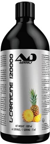 Addict sport nutrition - Carnitine Liquide - Booster énergie et endurance - Récupération musculaire et apport d’oxygène optimisé - L-Carnitine pour musculation (1 l (Lot de 1), Tropical Ananas)
