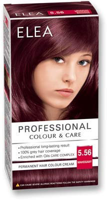 ELEA PROFESSIONAL PERMANENT HAARFARBCREME 5.56 MAHAGONI MIT ÖLPFLEGEKOMPLEX