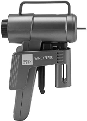 SENSIOHOME Sensio Home Wine Keeper Weinkonservierungssystem hält Wein bis zu 5 Wochen frisch mit 3 wiederverwendbaren Flaschenverschlüssen, kein Gas erforderlich, Ultimatives Weingeschenk