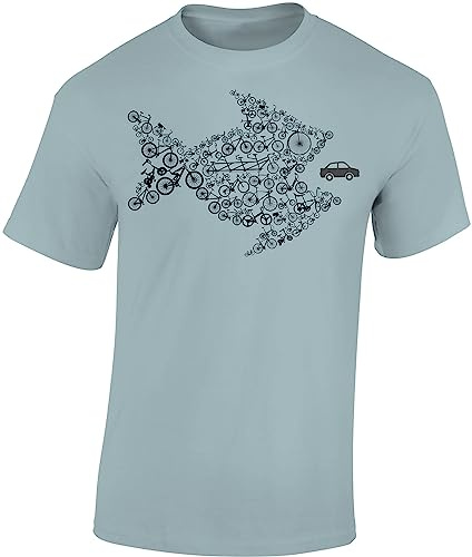 Baddery Fahrrad T-Shirt Herren - „Bikes of the World Organize“ | Bike Shirt für Radfahrer