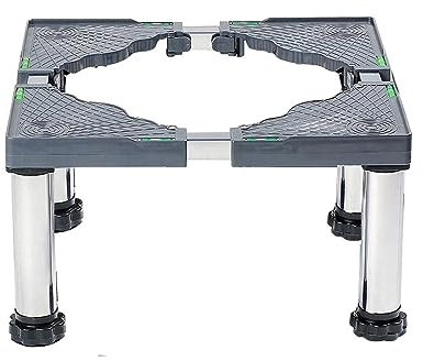 Socle Lave Linge Base de Machine à Laver Réglable Support Charge Maximale 350KG Longueur 45-70cm Hauteur 26-29cm Support De RéFrigéRateur SèChe-Linge pour Machine à Laver Automatique à Pulsateur