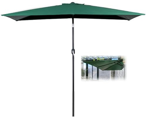 Generic 200/250cm Balkonschirm, Wandschirm for Garten, Terrasse, Garten, mit 5 Stabilen Rippen, UV-Schutz, Wasserdicht (Color : Green, Size : 200cm/6.5ft), SCVIUZZDV-GREEN-200CM/6.5FT