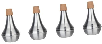 ibasenice 4stücke Trompeten-dämpfer Aus Vollkork Geräuschreduzierender Übungsdämpfer Für Trompete Und Posaune Für Anfänger Und Zuhause Optimale Stummschaltung Für Ruhige