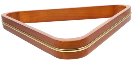 BELLIFFY Trépied de Billard Triangle 52, 4mm en Bois de Pin Orange | Cadre Compact pour Billes, Usage Table de Pool, Structure Robuste et Résistante à L’usure