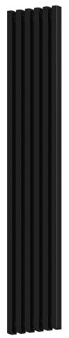 Dekorativer Heizkörper Dallas H1400 L280, Schwarz
