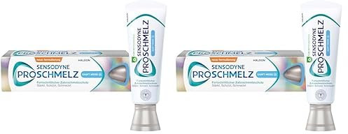 Sensodyne ProSchmelz Sanft Weiss Plus Zahnpasta, 75ml, Zahncreme mit Whitening Effekt, fortschrittlicher Zahnschmelzschutz (Packung mit 2)