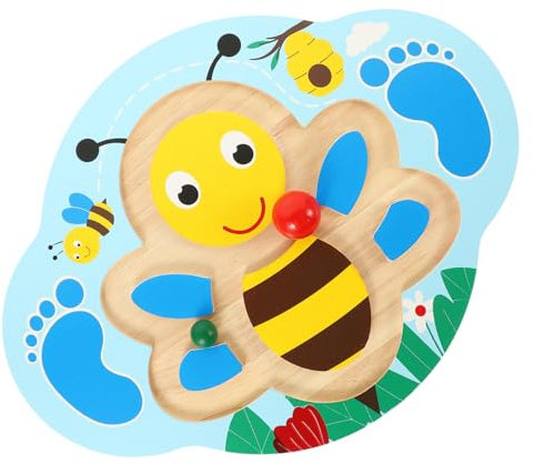 ifundom Wooden Balance Seesaw Kids Workout Fitness Wobble Board Toy for Children Sensory Training Indoor Exercise Equipment 0.8kg Set