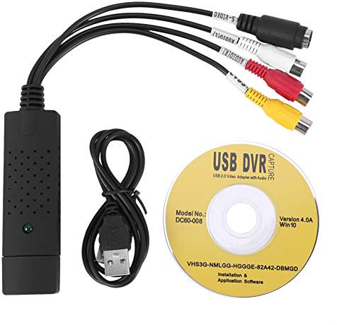 jiyaohui Video Audio VCR Scheda Di Acquisizione Video USB a Adattatore Scheda Di Acquisizione Convertitore DVD