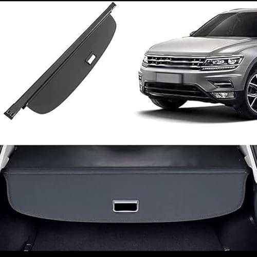 HAVERN Auto Ausziehbar Kofferraum Rollo für VW Tiguan L 2017 2018, Kofferraumabdeckung Vorhang Hutablage Schattenschutz Privatsphäre