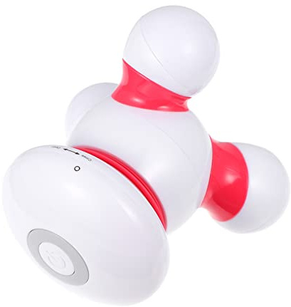 Ipetboom Mini Tragbares Massagegerät Für Körper Mit Usb-anschluss Intensives Vibrationstherapiegerät Für Nacken Schultern Rücken Und Beine Sanfte Druckpunktmassage in Rot