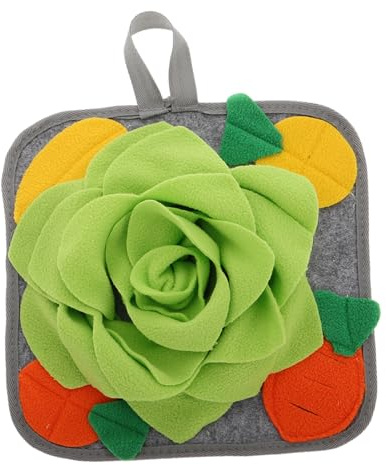 UPKOCH Kaninchen-futtermatte Interaktive Spielmatte Für Hasen Maschinenwaschbares Filz-Bett Rutschfester Leckerli-Spender Für Kleintiere Und Haustiere