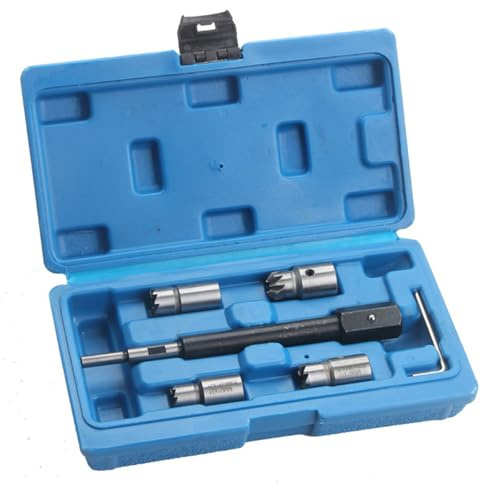 Professionale 6PCS Manuale Carburanti Ugello Strumento di Pulizia Preciso Alesatore Kit per Meccanica di Riparazione Motore Manutenzione Kit Motore per Carburanti Veicoli