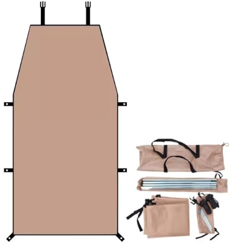 Toldo for Camping, Toldos Traseros y Laterales for Vehículos de Exterior, Furgoneta, Monovolumen, Autocaravana, Parasol Impermeable, No Requiere Portaequipajes(Brown,M)