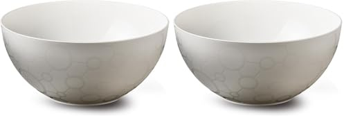 GIO'STYLE Insalatiera ForMe | Bianco | Formato Medium | Made in Italy | Plastica 100% Riciclabile (Confezione da 2)