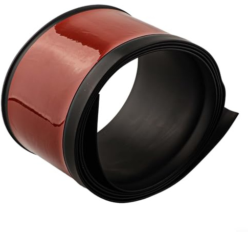 Besttoolifes Plinthe en PVC souple, plinthe en plastique imperméable pour amélioration de la maison, 2 m x 10 cm, bordure murale décorative pour une installation facile (noir)
