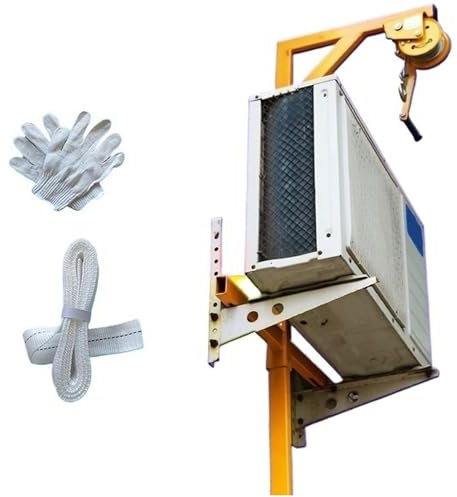 Sollevatore manuale autobloccante per impianti di climatizzazione, capacità di 150 kg, altezza di sollevamento di 20 m, per lavori aerei sicuri ed efficienti