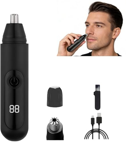 Recortadora de vello nasal para hombre Mr. Bold Pro con diseño respetuoso con la piel para mayor precisión