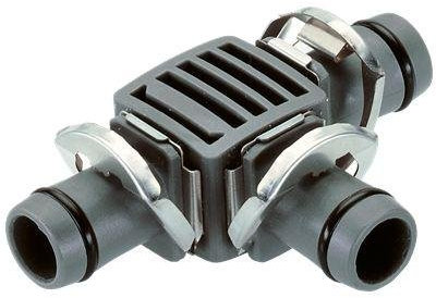 Gardena T-Stück 13 mm, 2 Stück, Grau, Abzweigstück, Rohrabzweigstück