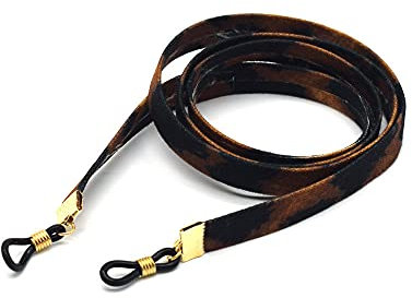 Sonnenbrillenkette Brillenkette Brillenband Brillenschnur Sexy Europäische Amerikanische Gläser Kettenriemen Persönlichkeit Leopard Tinte Spiegelkette Gewebe Brille Hängende Hang Hängende Kette Frauen