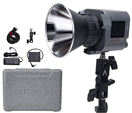 Aputure Amaran 60d S LED Videoleuchte 65W 5600k Tageslicht Bowens Mount Dauerlicht mit App Control DC/AC Netzteil