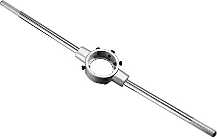 CoCud Troquel Llave, Ajuste M30-M36 / 47mm-65mm (OD) Redonda Troquel, Niquelado Ajustable Troquel Mango Soporte - (Aplicaciones: para Máquina Rosca Reparación), 1uds