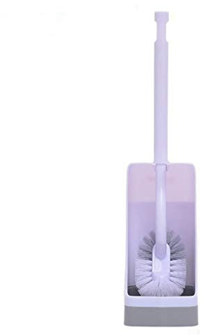 HASMI Spazzola da Toilette Bagno Creativo Scopino for WC Set Lungo Scopino for WC Spazzolino emisferico Testa Setole morbide e dure Spazzolone Scopino