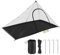 EFUTURETIME Grand Moustiquaire Camping, 240X140X110cm, Moustiquaire Voyage Léger Portable, Tente Exterieur Anti Moustique, Moustiquaire Exterieur avec Porte Zippé, Toit Pavillon-Noir