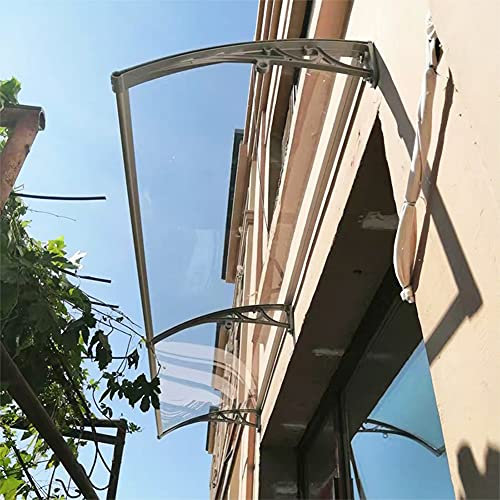 Markisen für Türen, Tür-/Fenstermarkisen, Überdachungen, UV-Schutz vor Regen und Schnee, Polycarbonat-Abdeckung, geräuscharmes Material, Moderne und langlebige Halterung aus Aluminiumlegieru