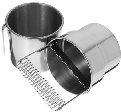 BEBEMOKO Sturdy Metal Paint Brush Washer Large Capacity Oil Paint Pen Wash Bucket Brush Clip Pencil Pot