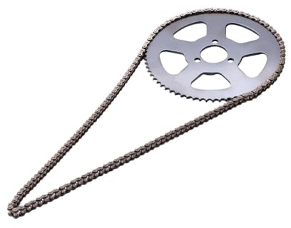 Generic Pignone anteriore universale 25H 68T Catena 25H 136 maglie Installazione semplice Ingranaggio di trasmissione robusto per minimoto a 4 ruote