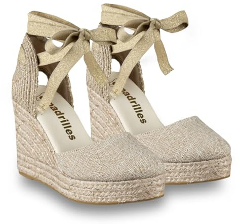 espadrilles, AMA GERA, Zapatos Sandalias Cuña Moda Casual Fashion Cuero