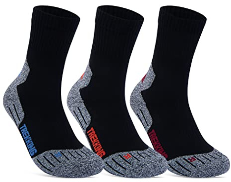 sockenkauf24 3 Paar Sportsocken Damen & Herren Laufsocken Funktionssocken Wandersocken Stoßabfedernd