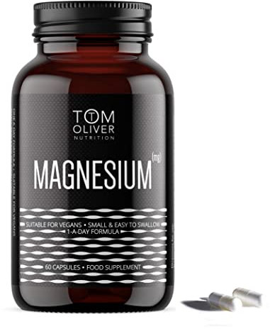 Tom Oliver Nutrition - Magnesium Taurate - 600mg per Capsule (60 Capsules) 1 a Day Formula (1)
