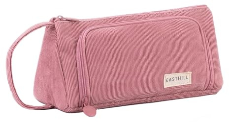 SeBeLi Federmäppchen Federtaschen Teenager Mädchen Mäppchen, Große Kapazität Pencil Case für Schule & Büro Erwachsener Mädchen Geschenk, 21x11cm (Rosa #2)